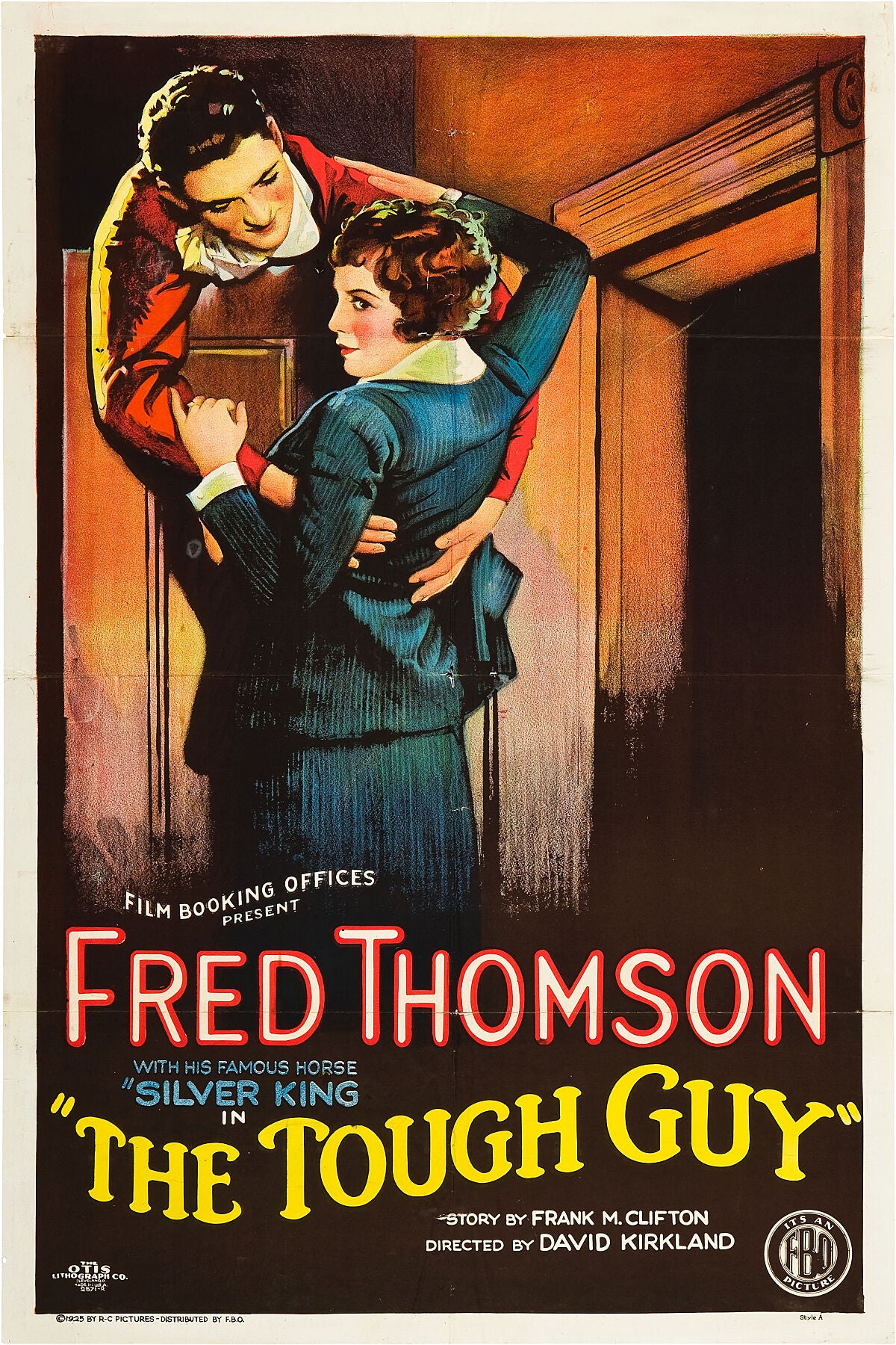 Print of a poster for The Tough Guy movie, 1925.