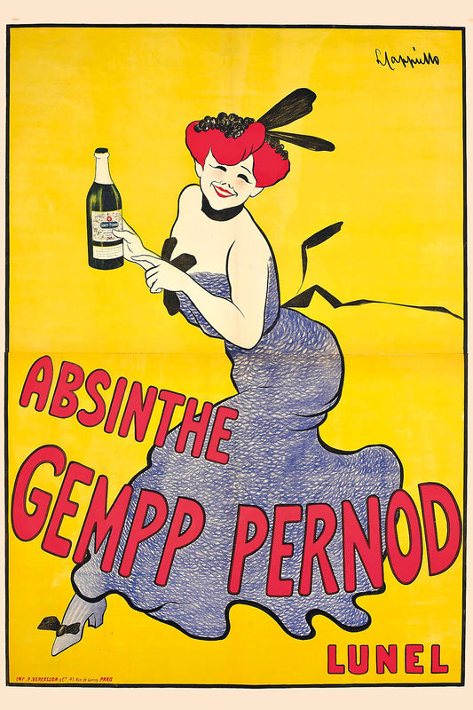 Leonetto Cappiello ABSINTHE GEMPP PERNOD c1920