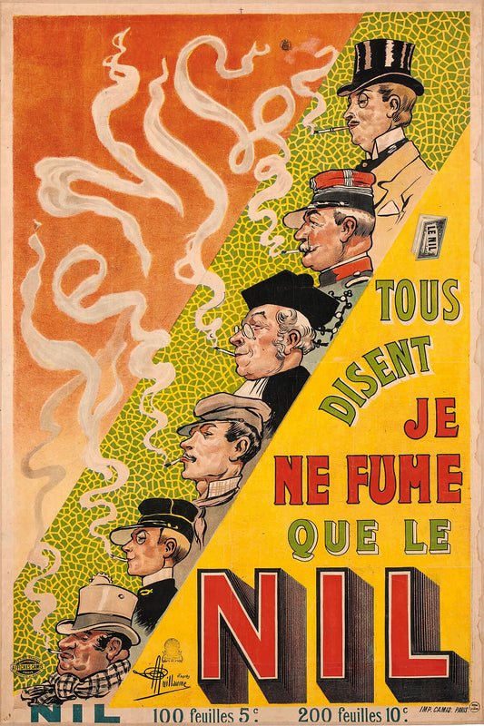 Nile Cigarettes by Albert Guillaume - c. 1897