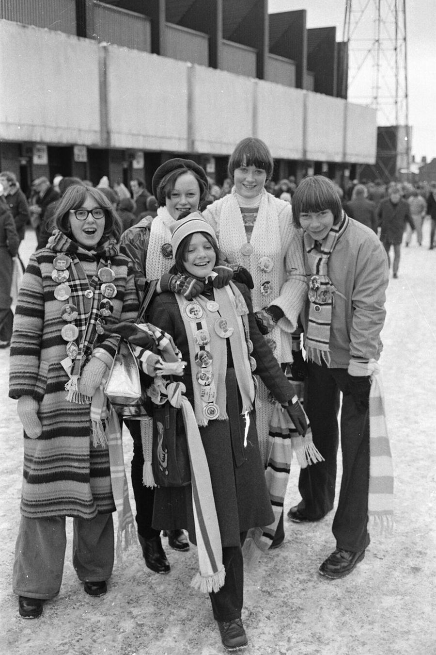 Manchester City Fans Outside the Stadium by Iain SP Reid  - c. 1976