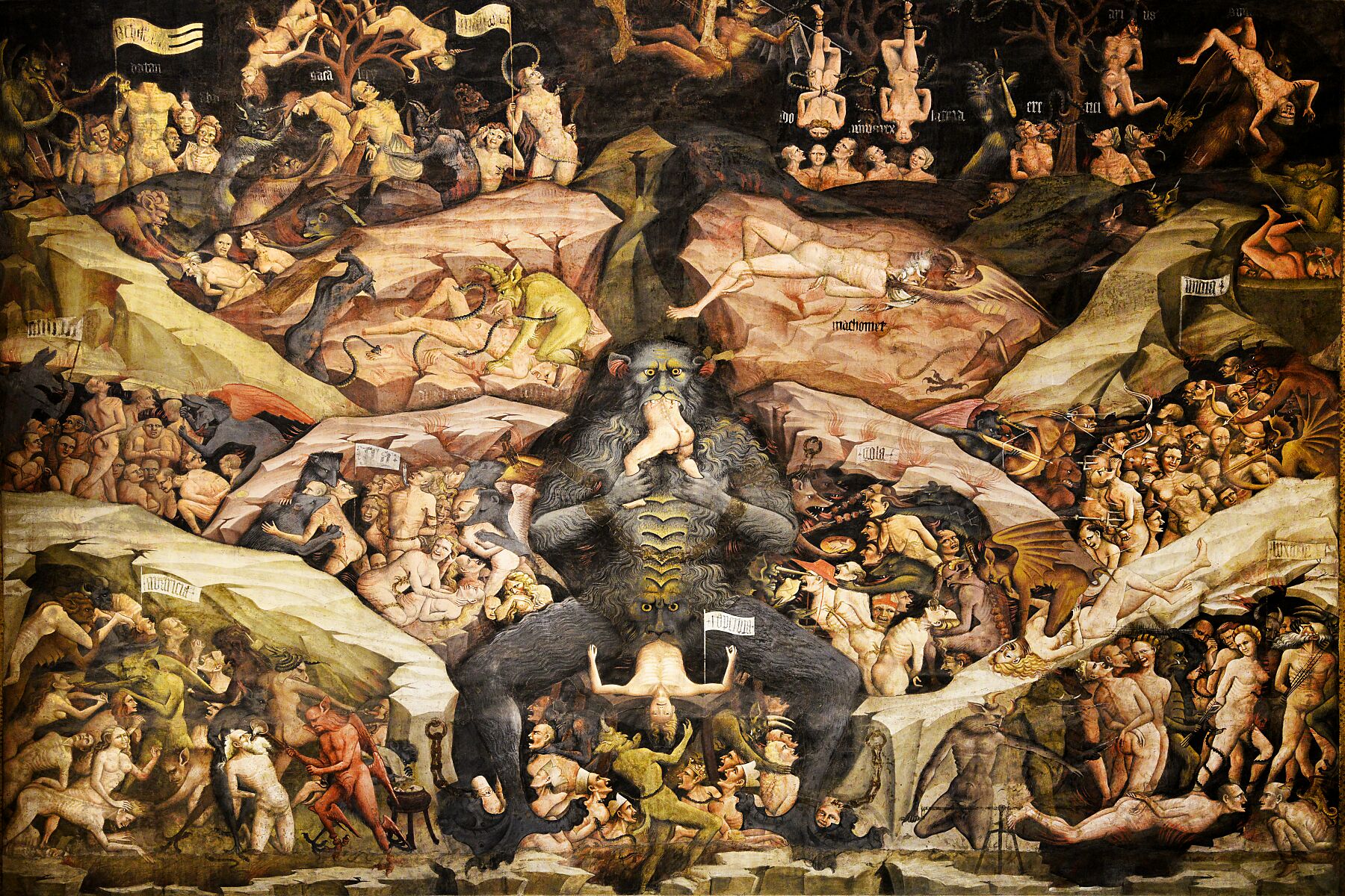 Giovanni da Modena, The Inferno (detail) - 1410, Basilica di San Petronio, Bologna.