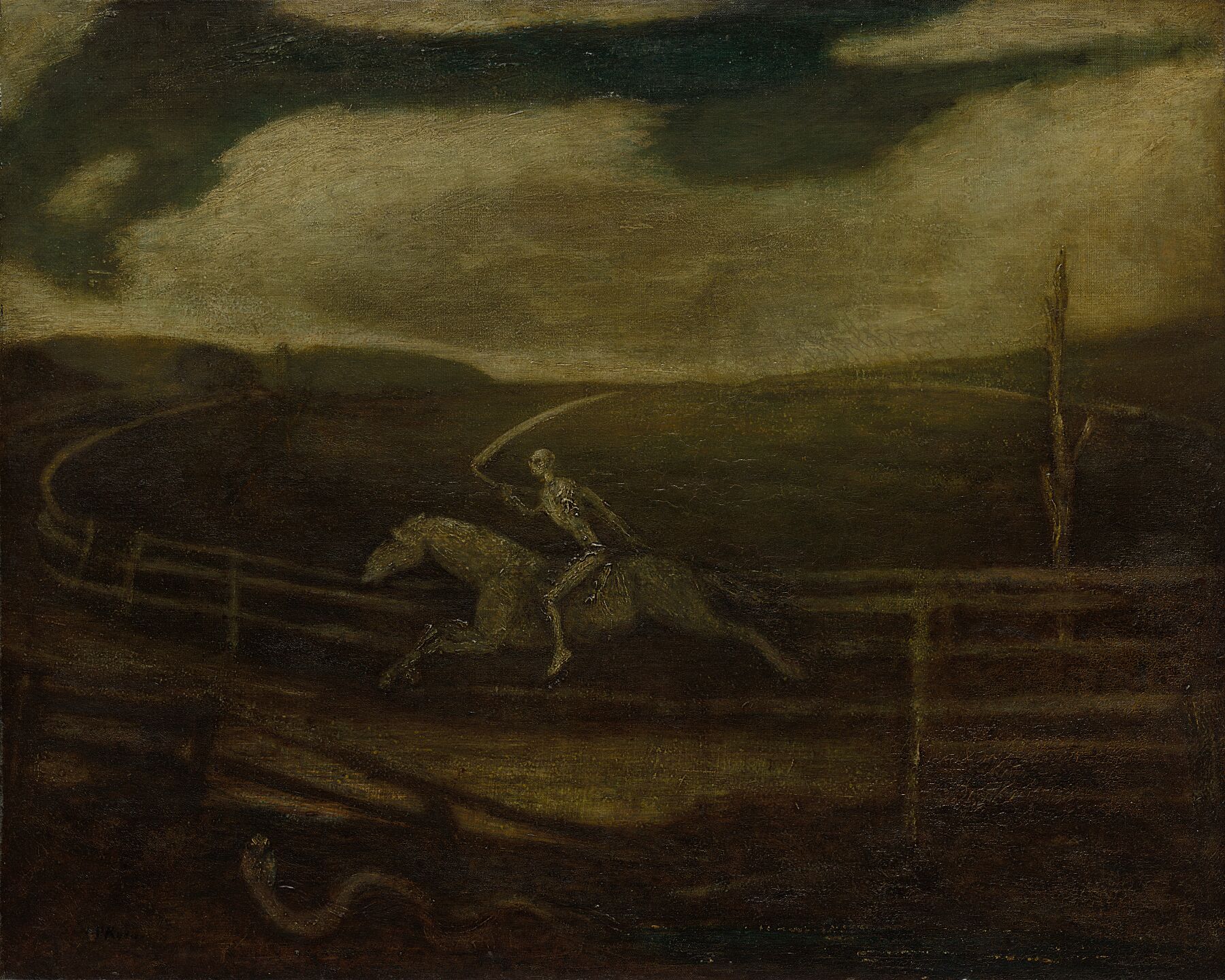 The Race Track (Death on a Pale Horse) by Albert Pinkham Ryder - c. 1896–1908