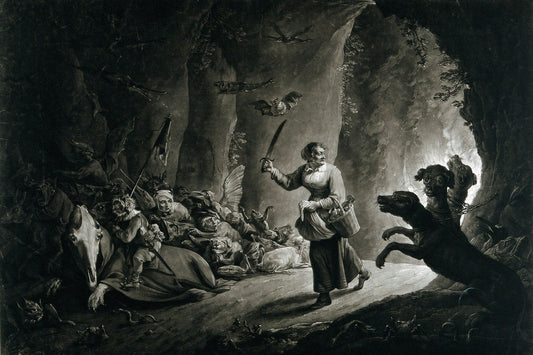 Mad Meg entrando en el infierno por Richard Earlom - 1786