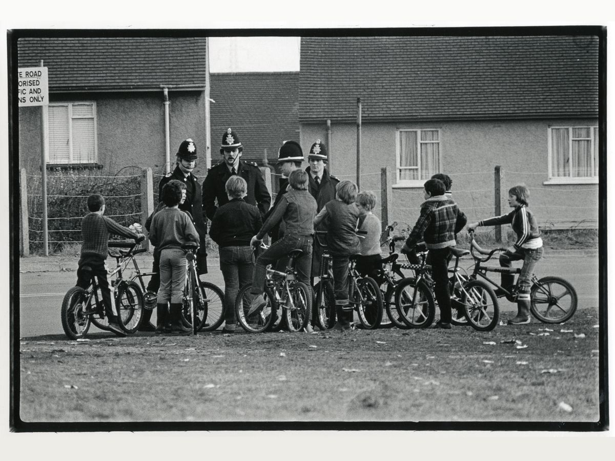 BMX Bikers in Port Talbot, Wales by Dave Sinclair - 1983