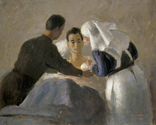 Henry Marvell Carr 'Nurse Giving an Injection of Penicilin to a Wounded Man 15th Canadian General Hospital 1944