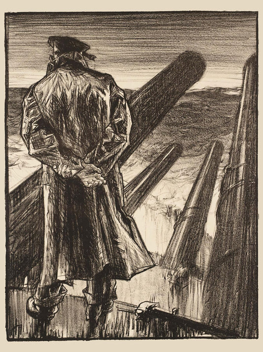 Making Sailors, The Lookout by Sir Frank Brangwyn-  c.1917
