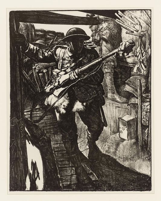 Making Soldiers In the Trenches by Eric Kennington - c.1917
