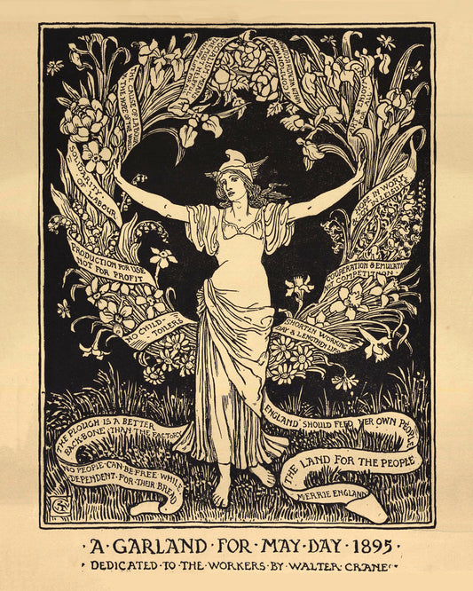 A Garland for May Day by Walter Cane - 1895