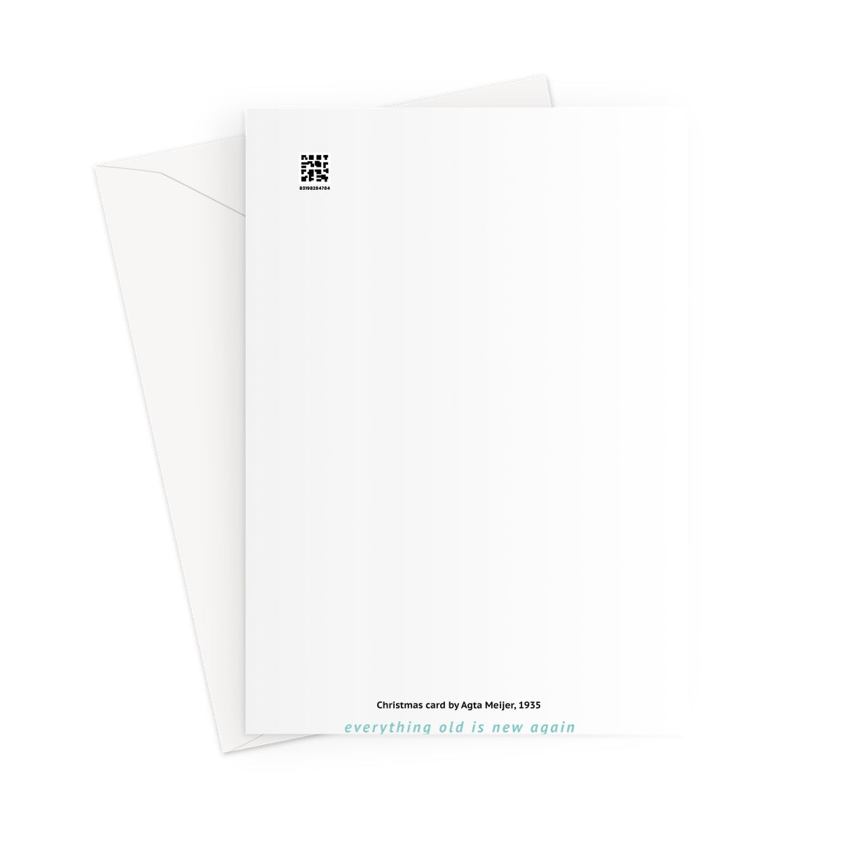 Tarjeta de Navidad de Agta Meijer, 1935 - Tarjeta de felicitación