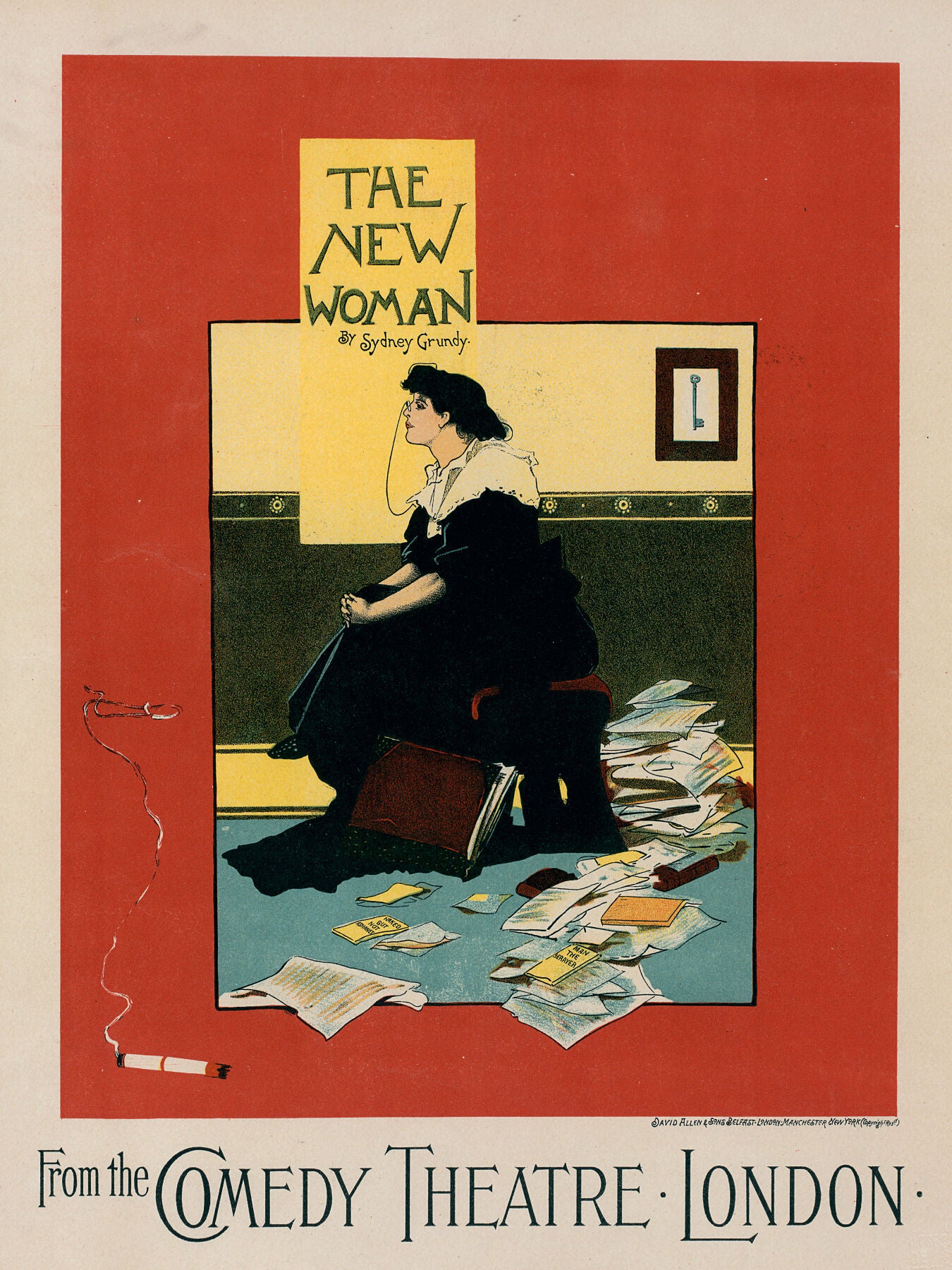 The New Woman at the Comedy Theatre by Albert George Morrow - 1894