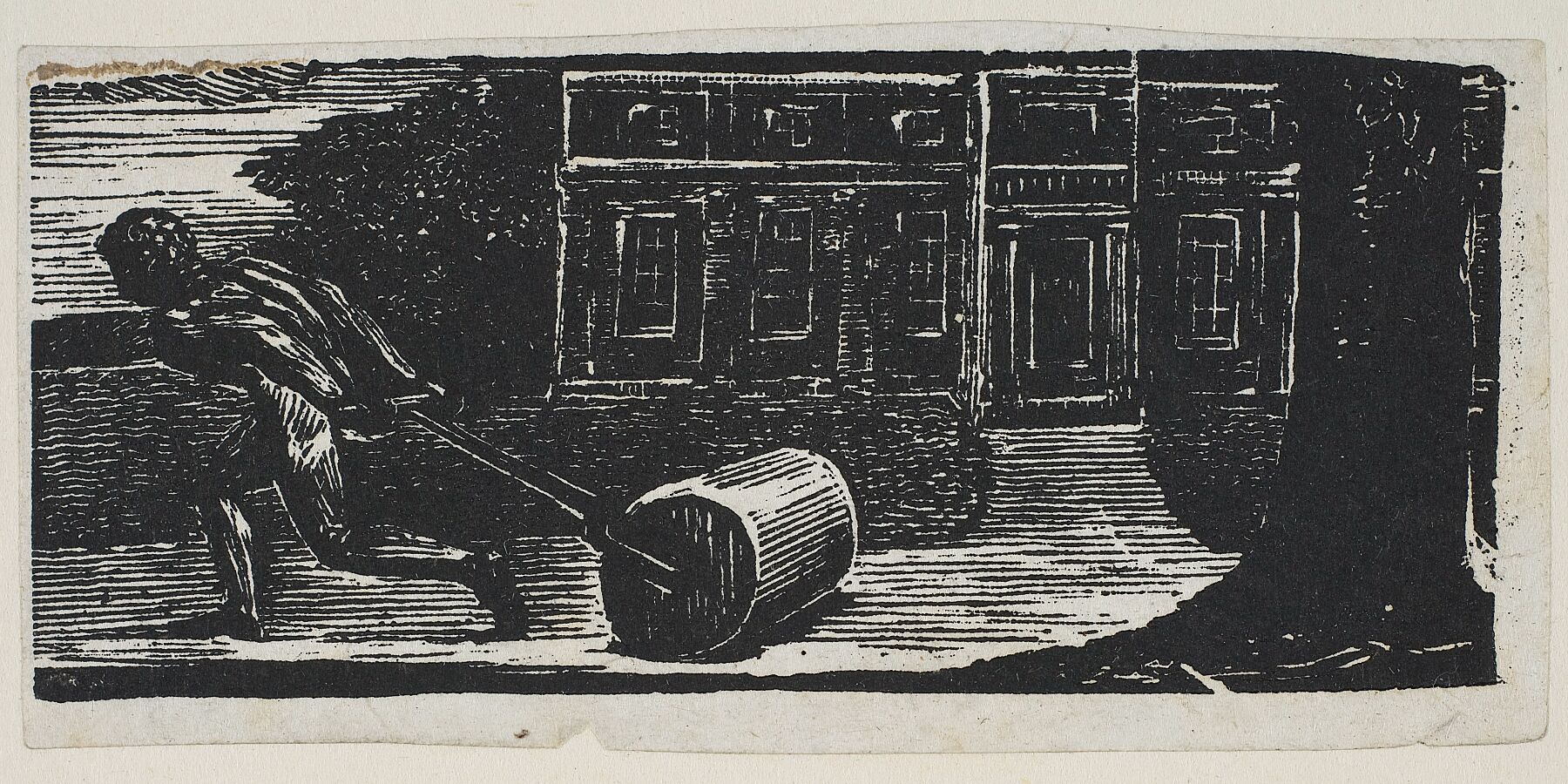 A Rolling Stone Is Ever Bare of Moss William Blake 1821 wood engraving