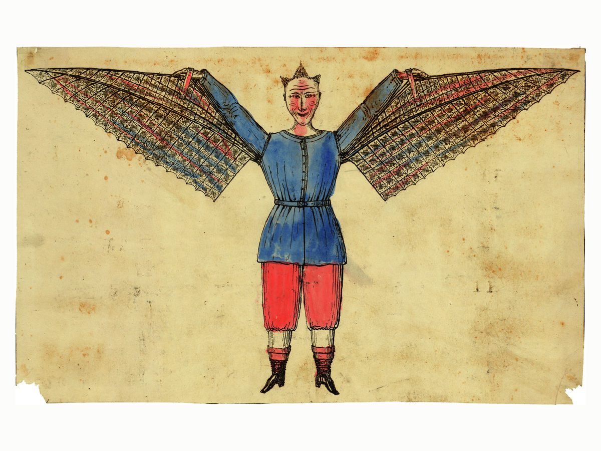 Human Ornithopter - c. 1815