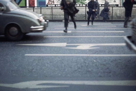 Running Across A London Street by Bob Hyde - 1960s