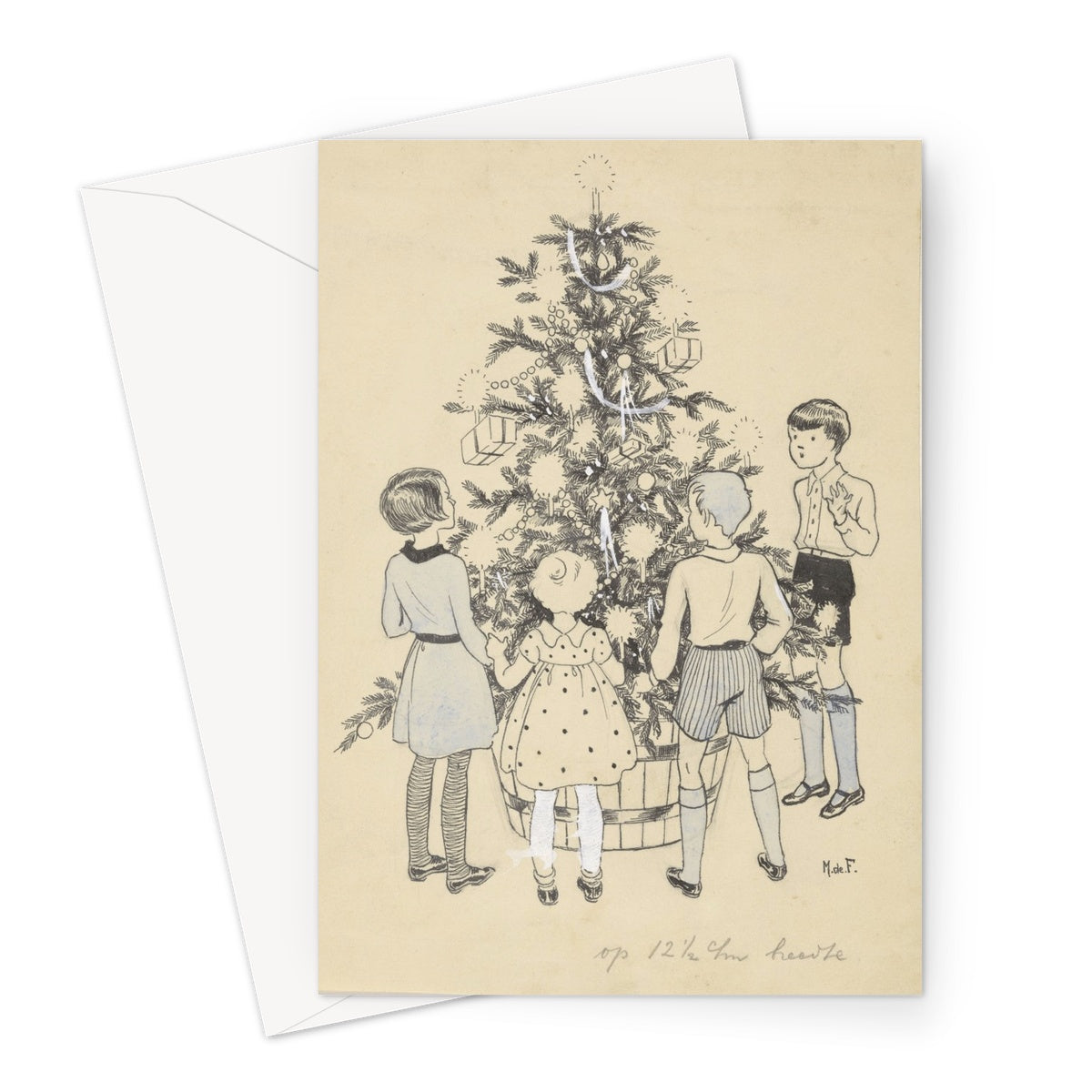 Four Children Around a Christmas Tree by Miep de Feijter, c. 1928 - c. 1941.