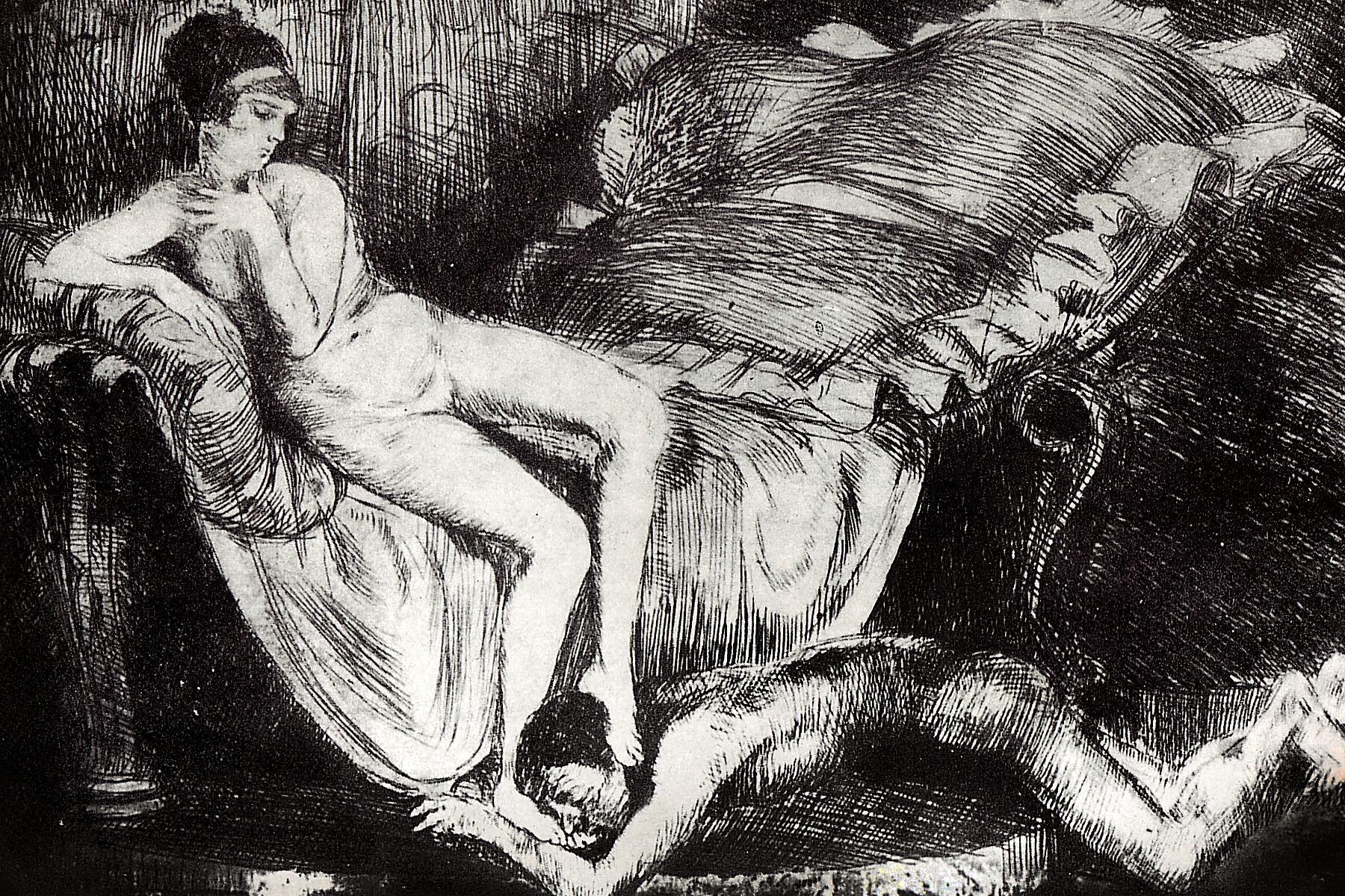 Bruno Schulz - Illustration for The Street of Crocodiles (1934).