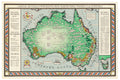 Poster: 'A Map of Australia' Production by MacDonald Gill; artist; 1930; United Kingdom.