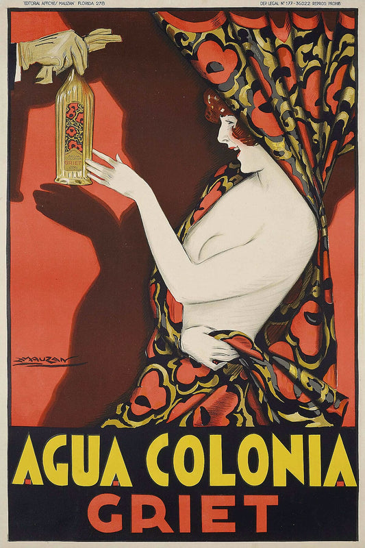 Agua Colonia Advertisement by Achille Mauzan - 1928