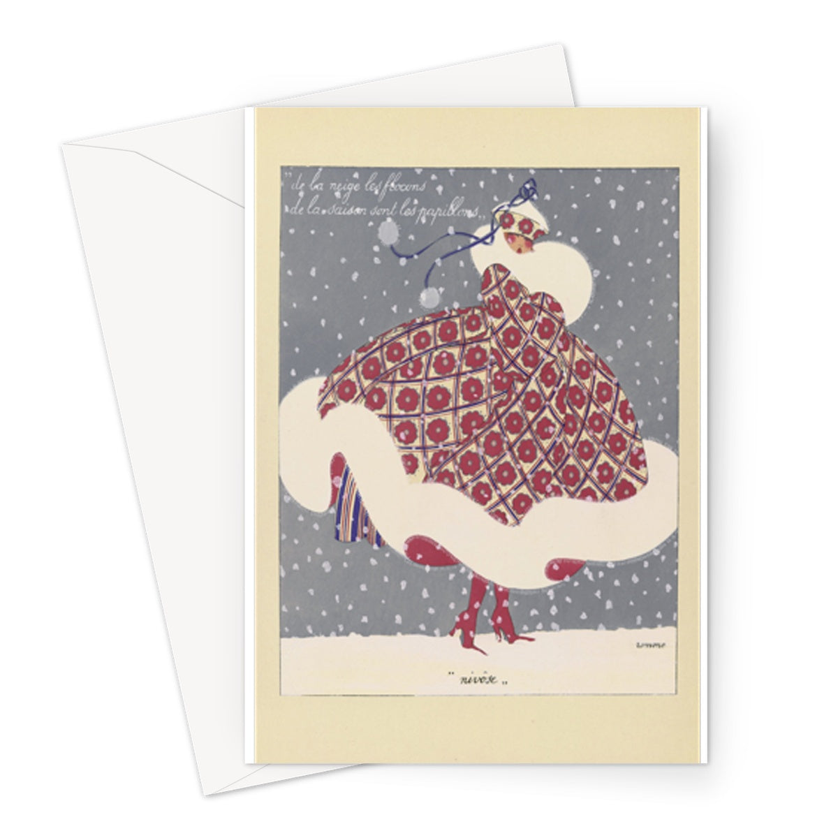 The Twelfth Month of the Year by Marthe Romme, 1919 - Greeting Card