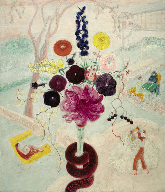 Birthday Bouquet (Flowers with Snake) by Florine Stettheimer - 1932