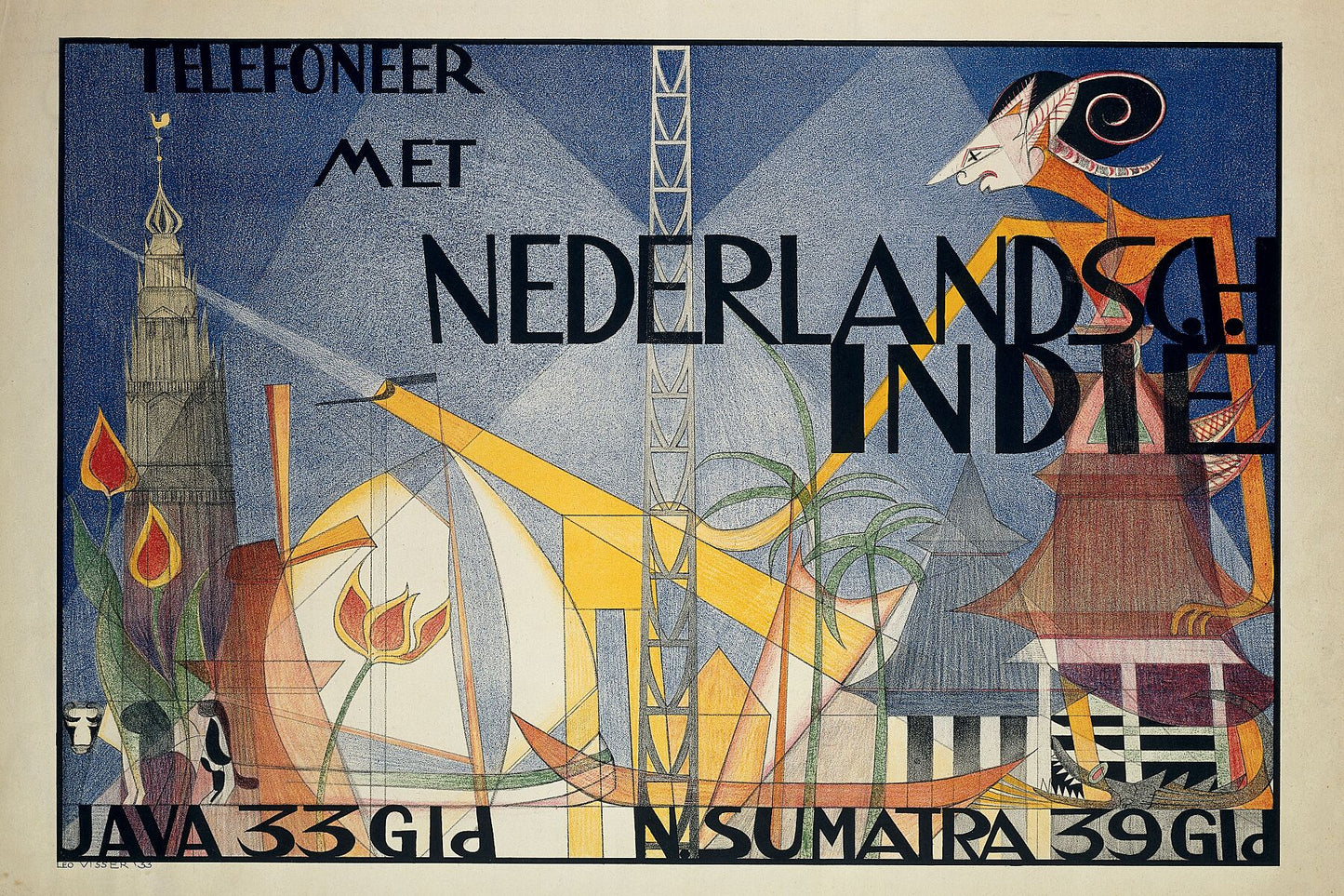 Telephone with the Dutch East Indies), Leo Visser, 1933