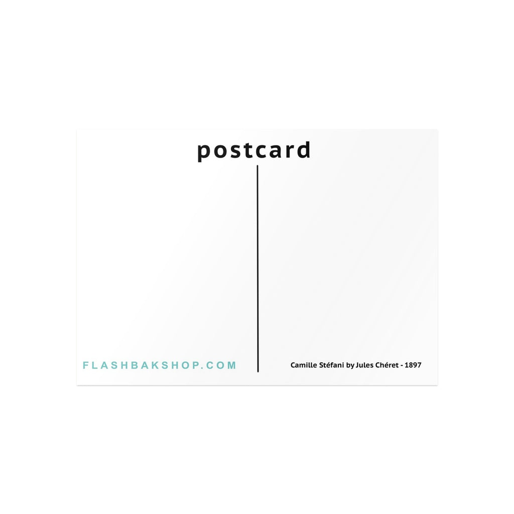 Camille Stéfani by Jules Chéret,1897 - Postcard