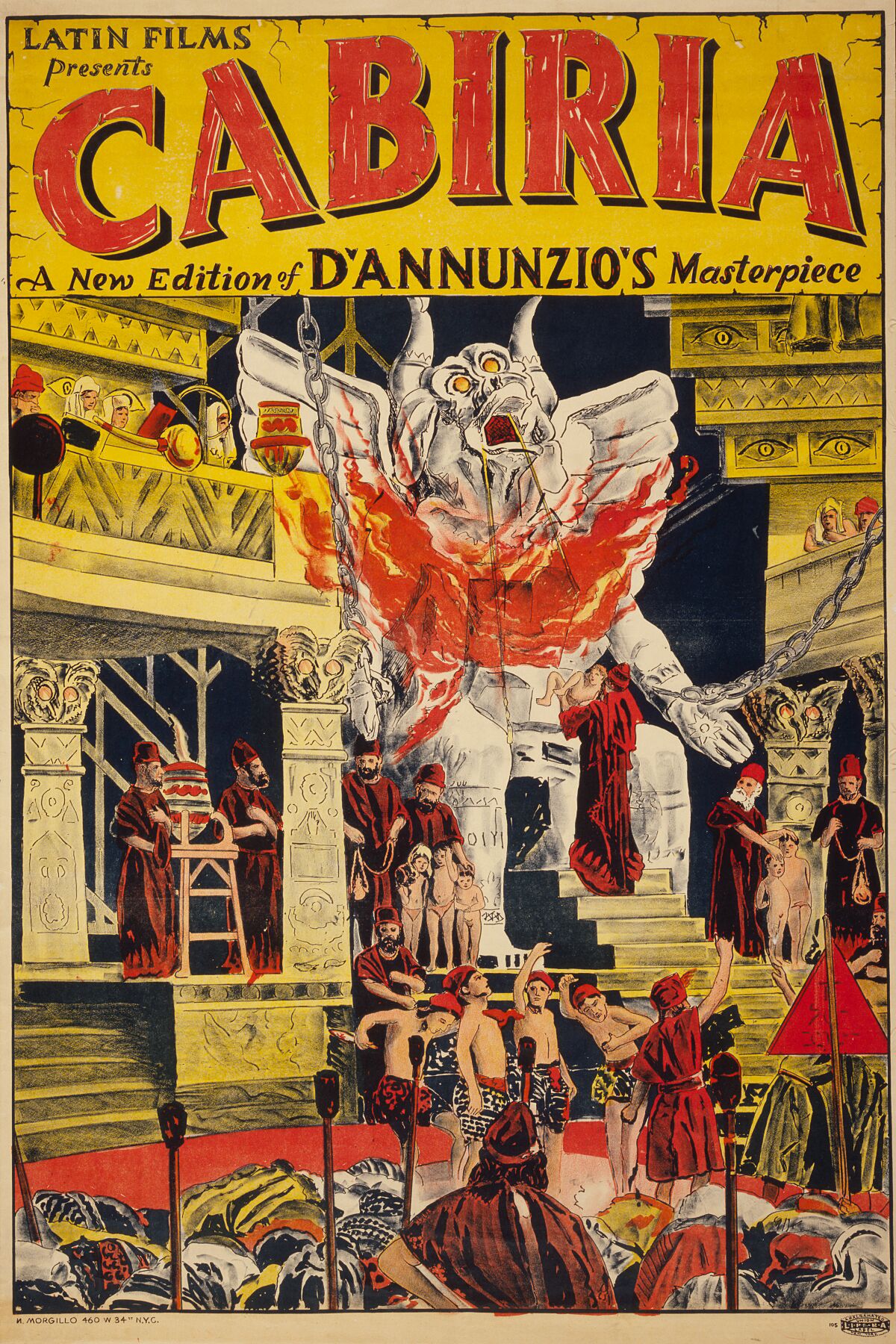 Poster for the movie Cabiria, 1914