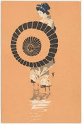 Woman with Umbrella by Ichijô Narumi - c. 1906