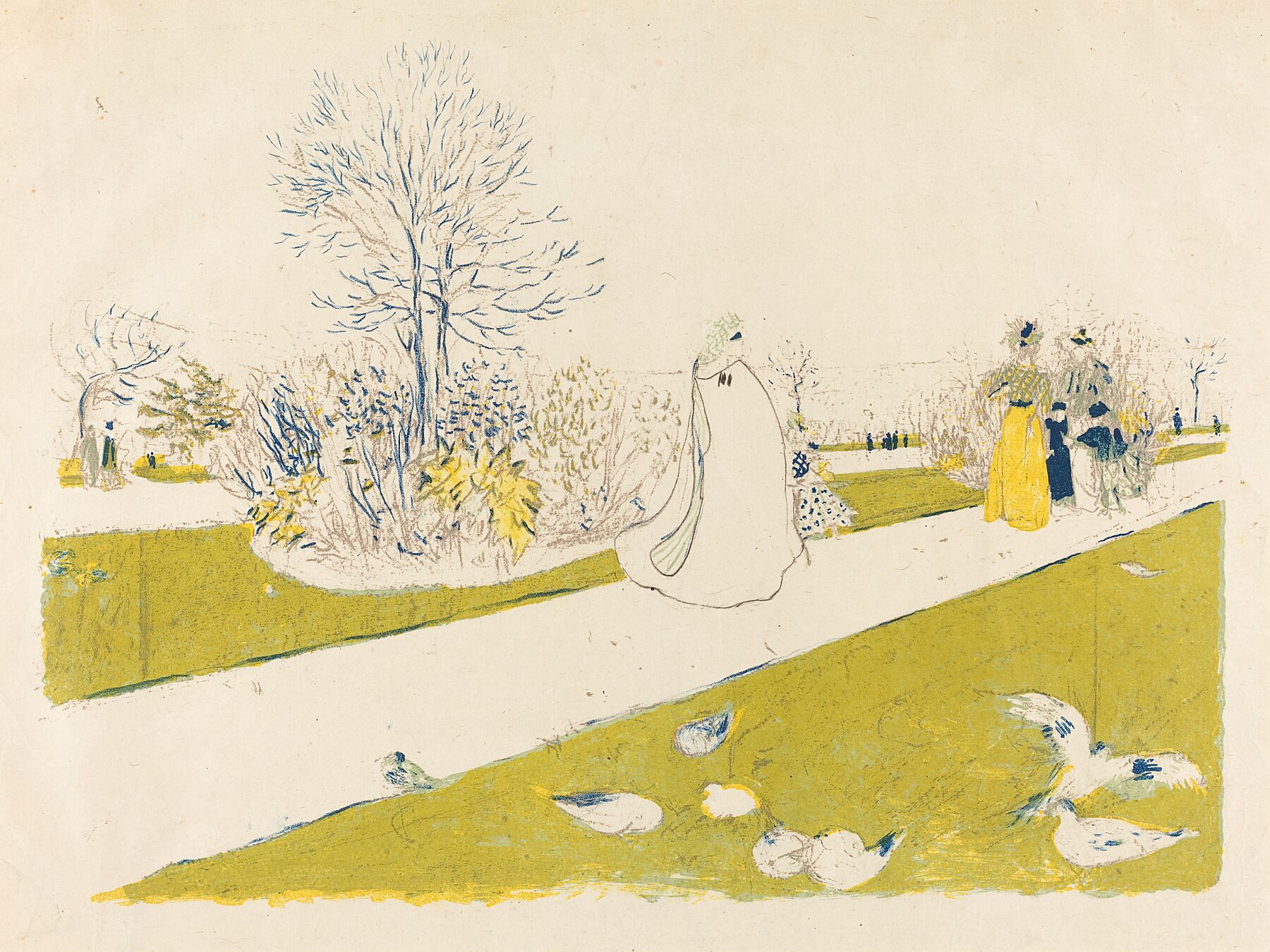 The Tuileries Garden (Le Jardin des Tuileries) by Edouard Vuillard - 1896