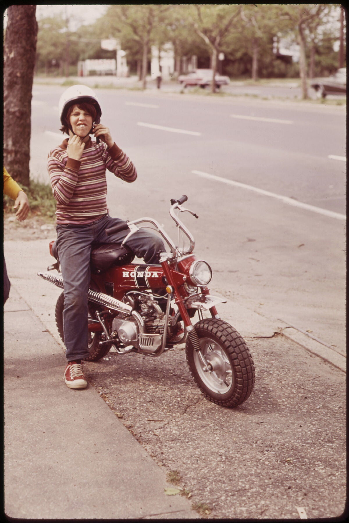 Young New Yorker Ready to Roar Off on His Honda by Arthur Tress - 1973