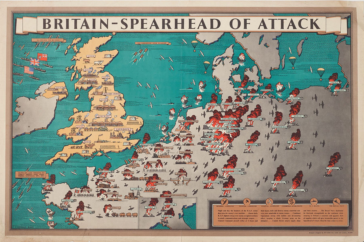 Gran Bretaña, punta de lanza del ataque por Donald Blake - principios ...