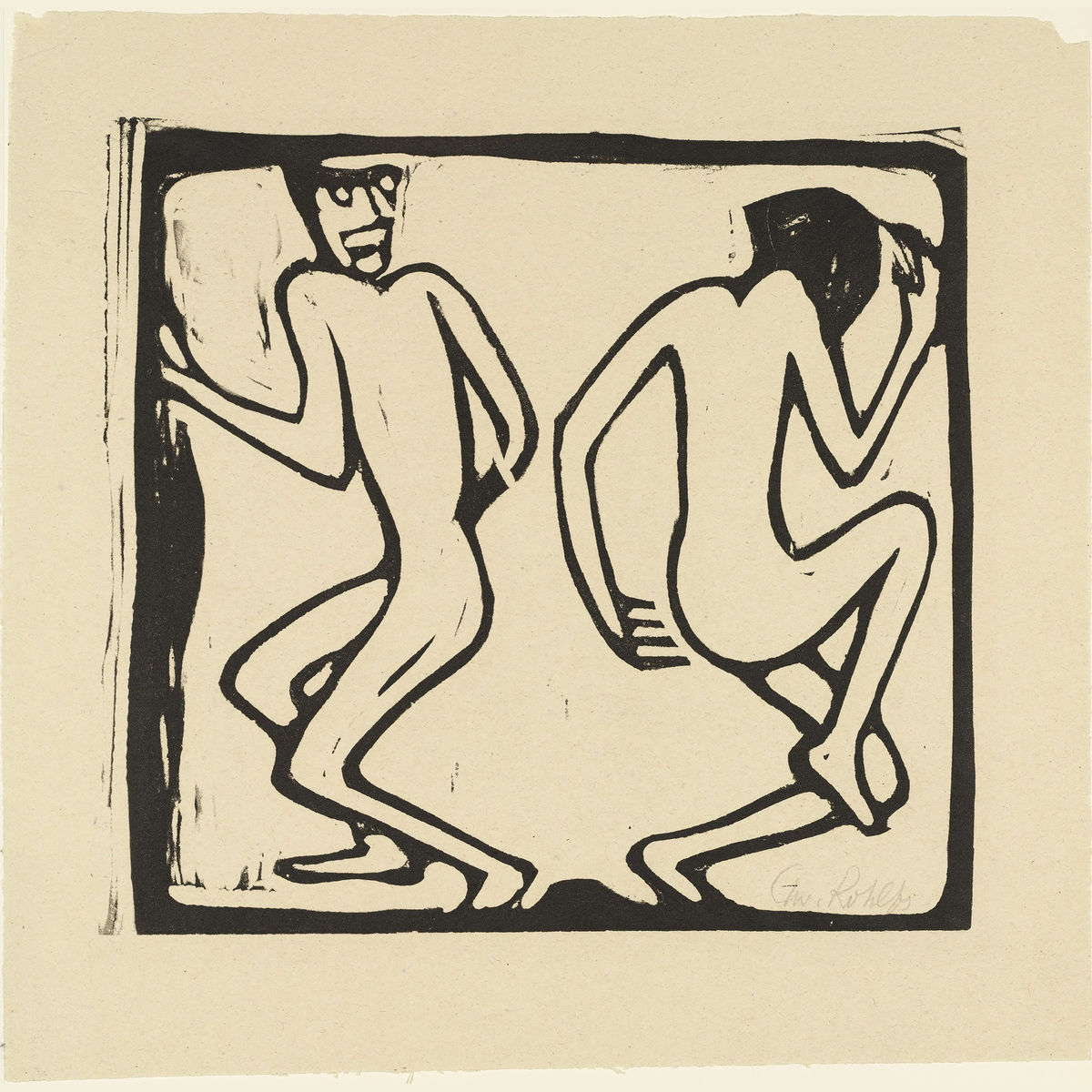 Two Dancers by Christian Rohlfs - 1921