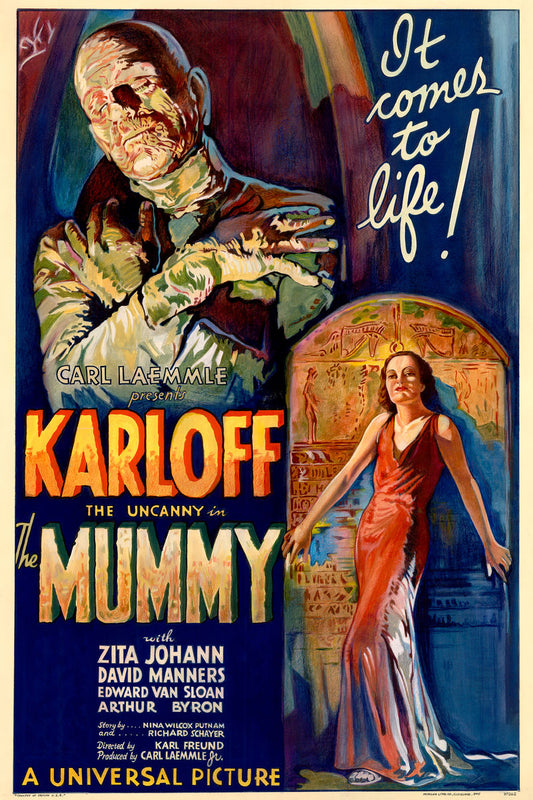 Cartel de la película La momia de Karoly Grosz - 1932 