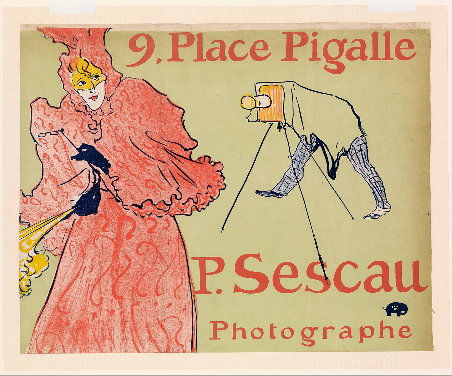 The Photographer Sescau (Le Photographe Sescau), 1894 - by Henri de Toulouse-Lautrec.