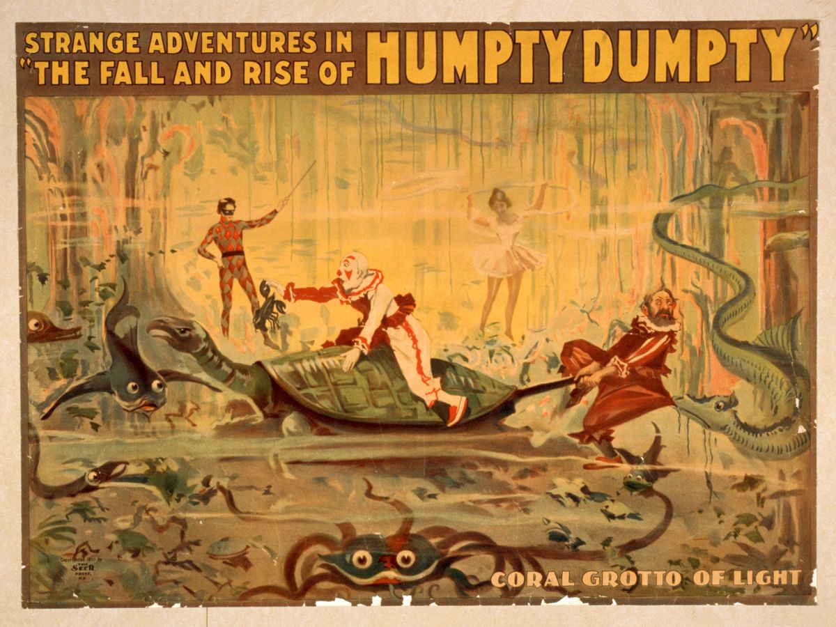 Strange adventures in The fall and rise of Humpty Dumpty, Coral Grotto of Light