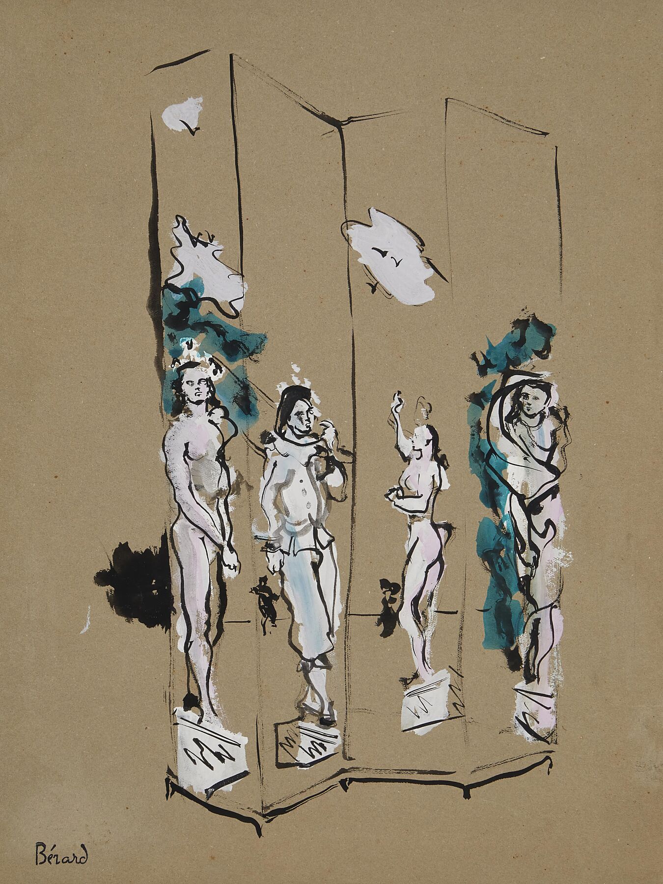 Paravent De Ballet by Christian Bérard (1902-1949)