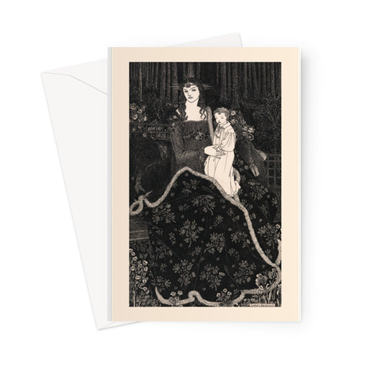 Una tarjeta de Navidad de Aubrey Beardsley, 1895 - Tarjeta de felicitación