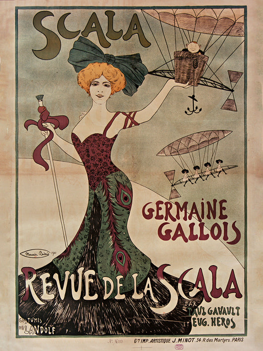 Les Représentations de Germaine Gallois à la Scala by Maurice Biaiste - 1901.