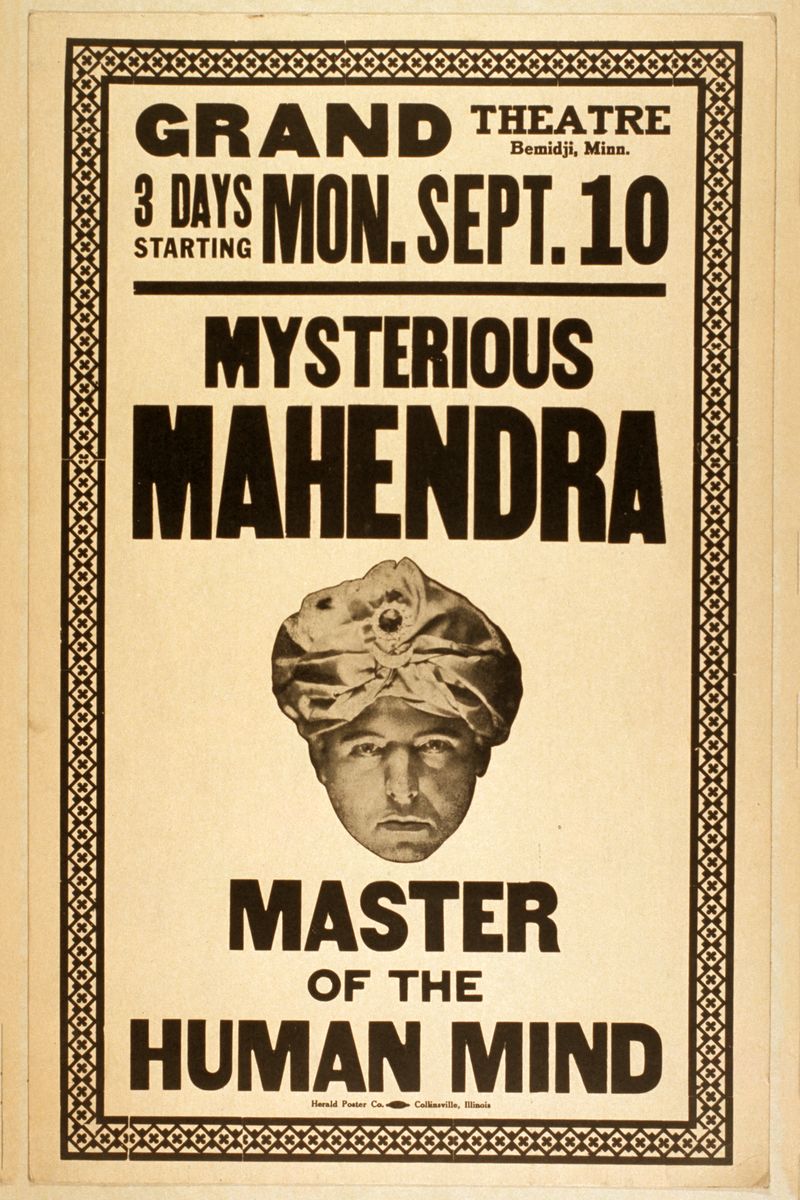 Mysterious Mahendra,  Master of the Human Mind - 1923