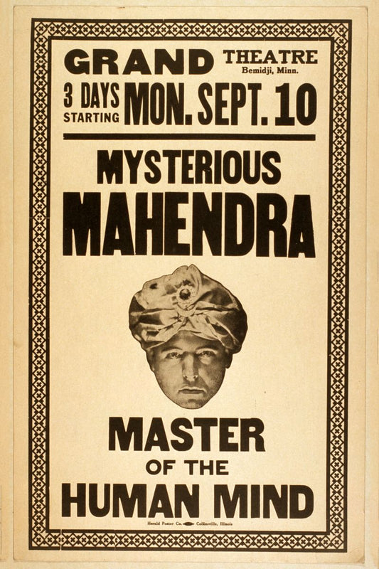 El misterioso Mahendra, maestro de la mente humana - 1923