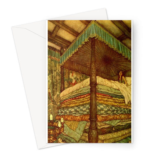 The Princess and the Pea from Stories from Hans Andersen with illustrations by Edmund Dulac, 1910 - Greeting Card