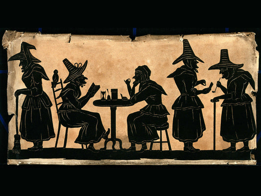 Witches - Five Silhouetted - artist and date unknown