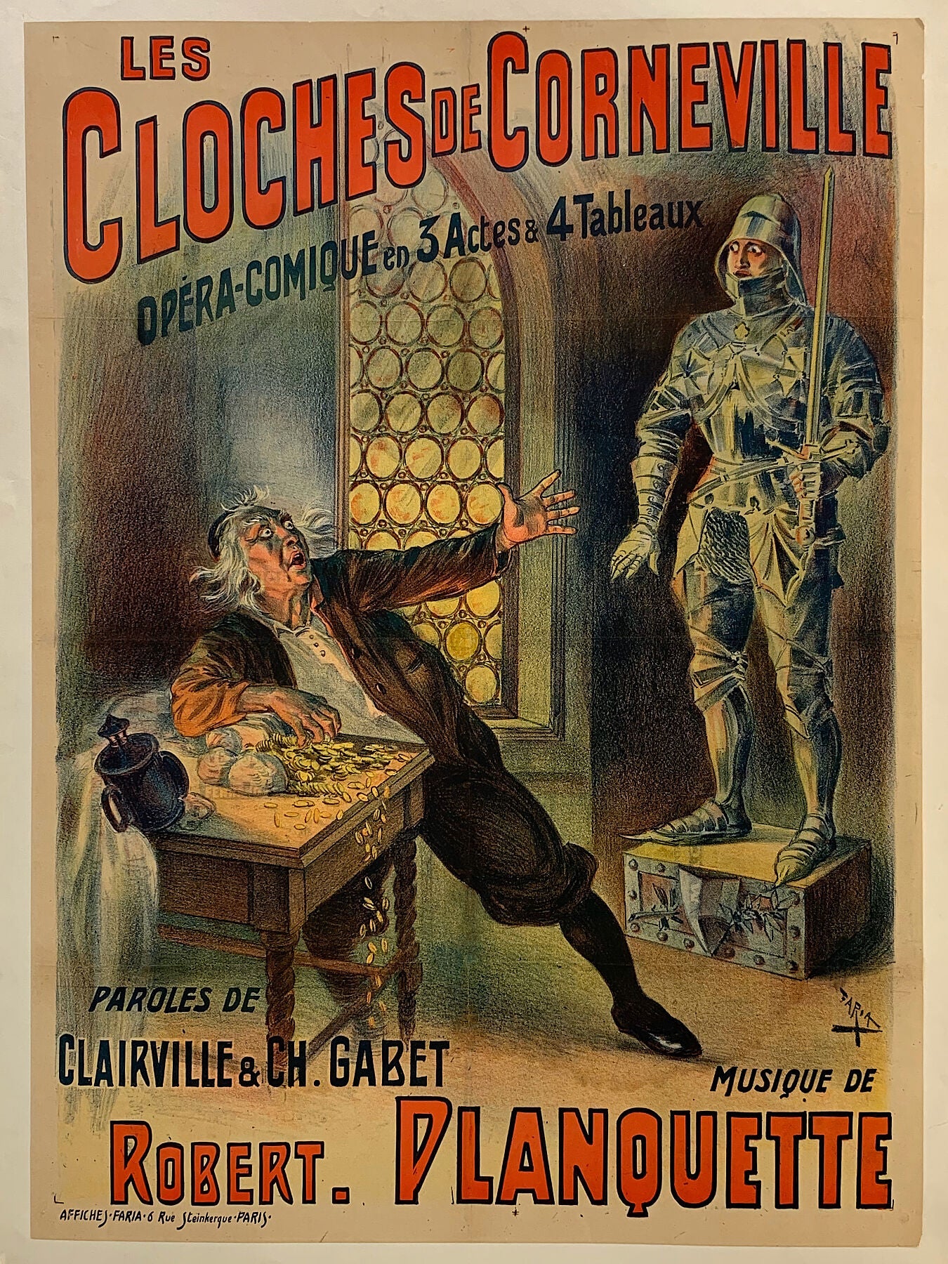 Les cloches de Corneville (The Bells of Corneville, sometimes known in English as The Chimes of Normandy) is an opéra-comique in three acts, composed by Robert Planquette to a libretto by Louis Clairville and Charles Gabet.