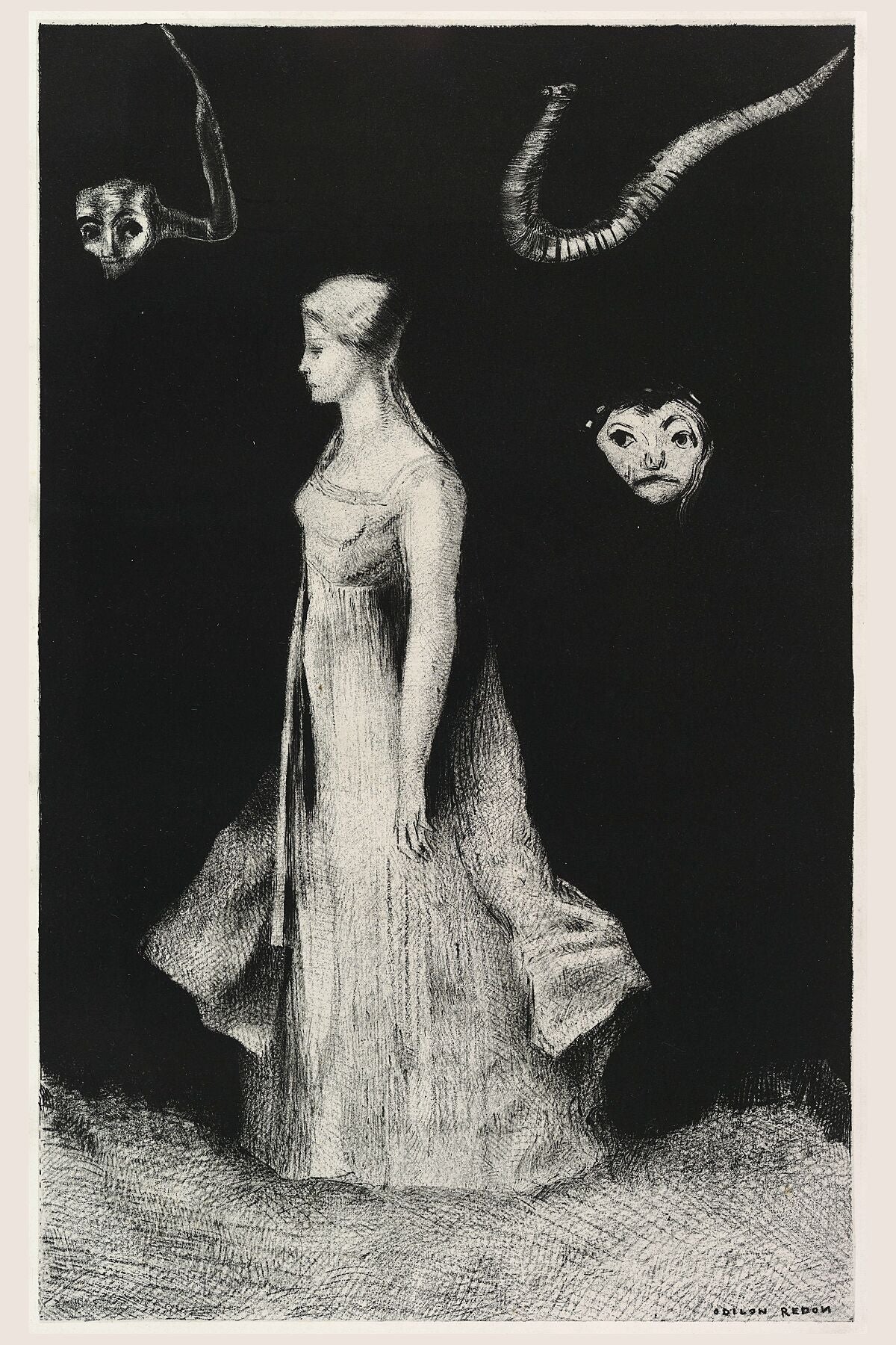Haunting by Odilon Redon - 1893–94 