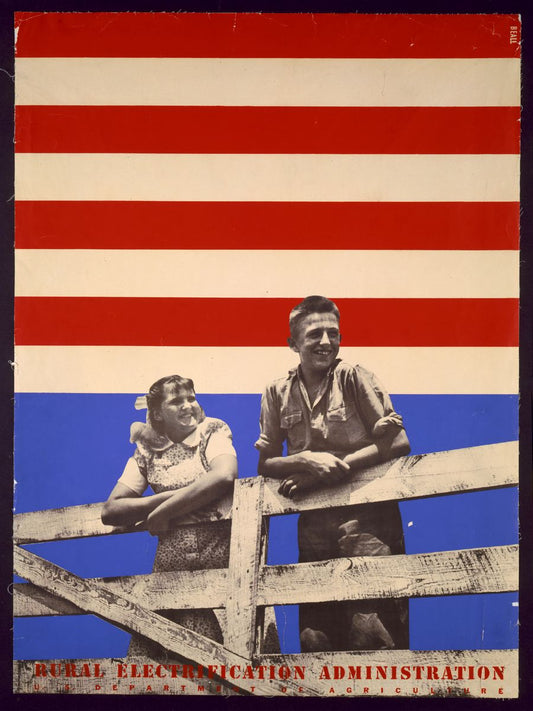 'Smiling Boy and Girl' - Rural Electrification Administration, U.S. Department of Agriculture - Lester Beall, 1930 