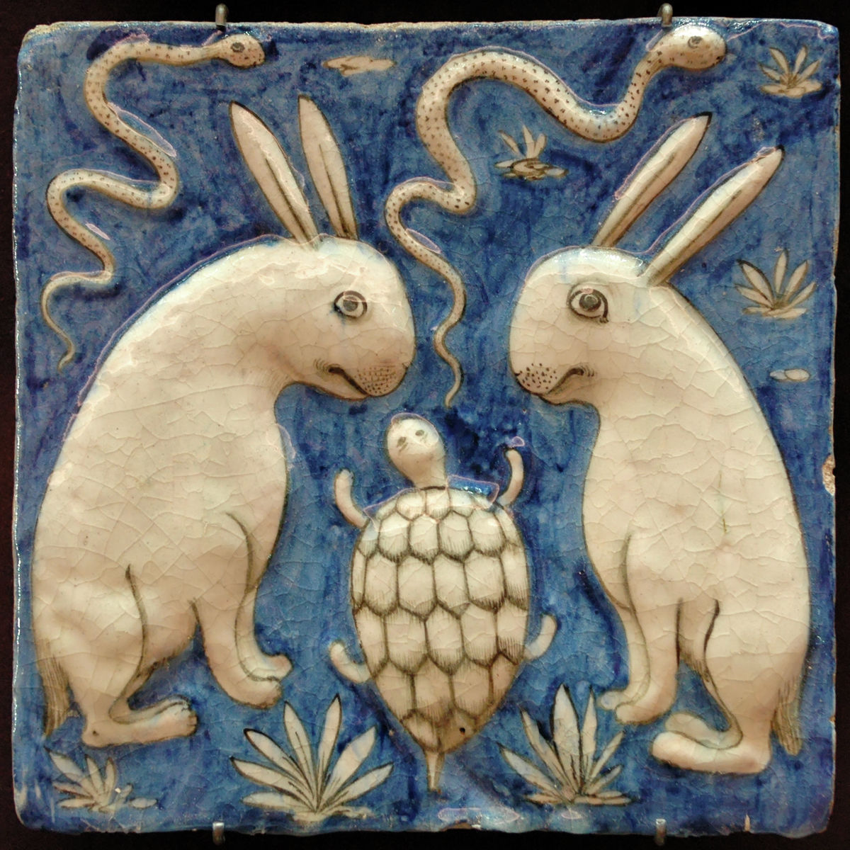 Rabbits and Tortoise - 19th Century