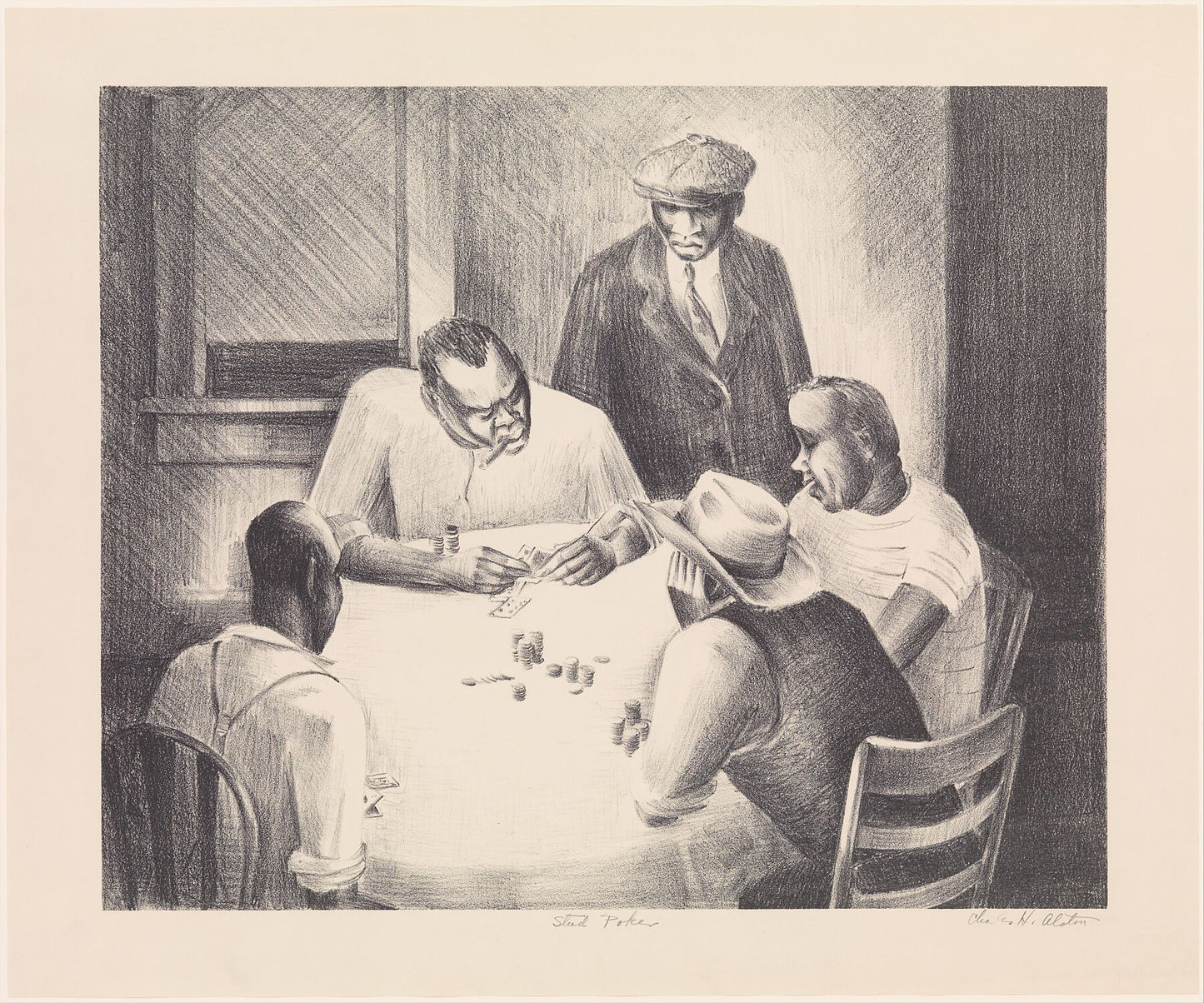 Stud Poker by Charles Henry Alston - 1938