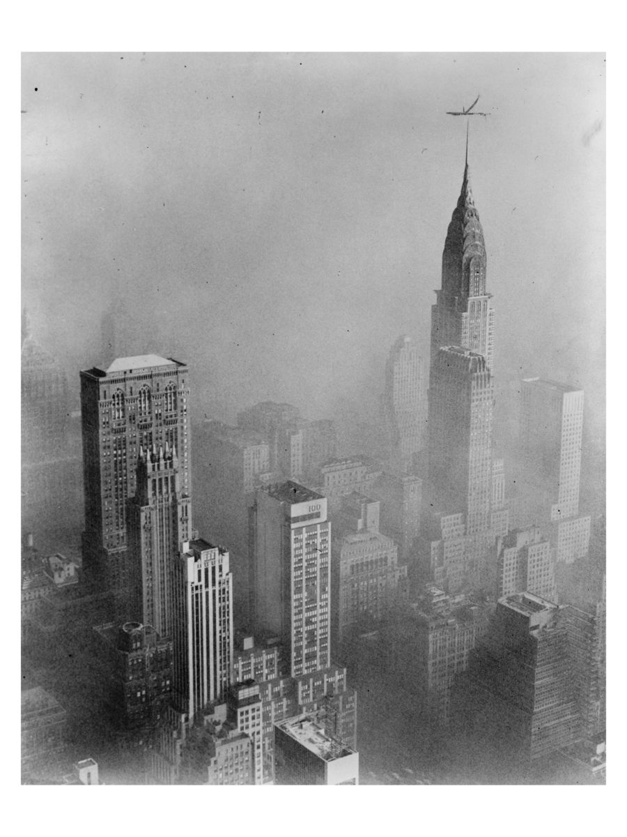 The Chrysler Building as seen from the Empire State Building on November 20, 1953 - by Walter Albertin.