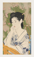 Woman at a Hot Spring Hotel by Hashiguchi Goyo - 1920