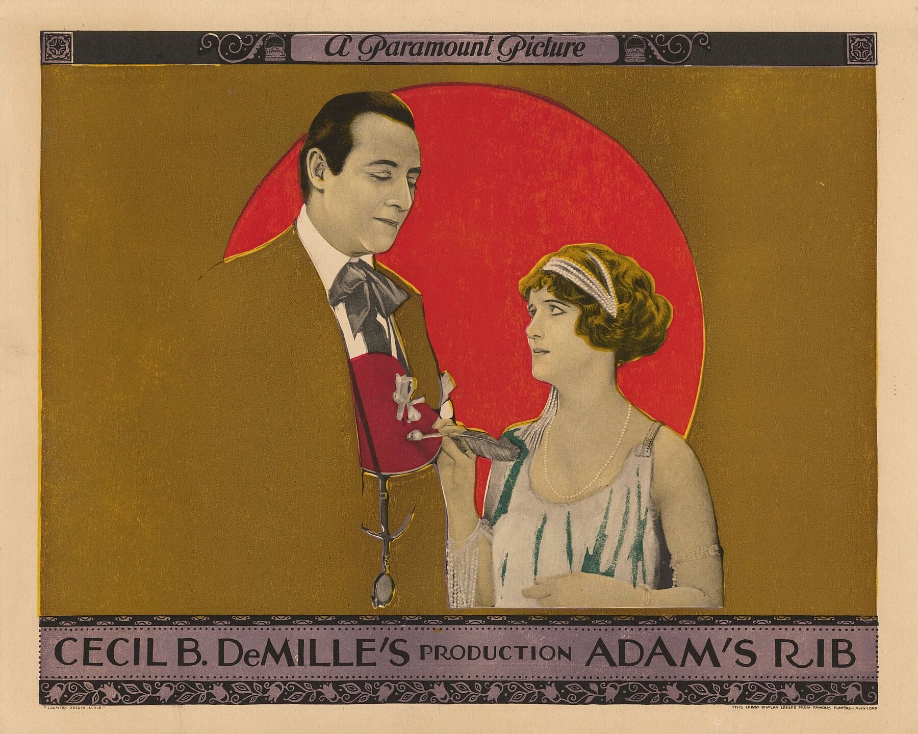 Cecil B. DeMille's Adam's Rib - 1923