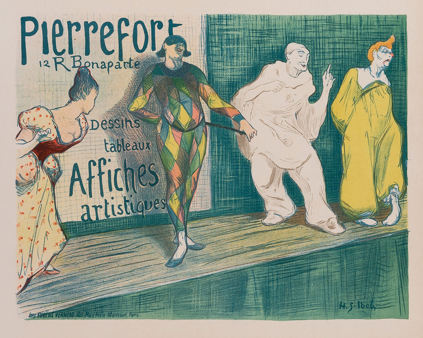 Henri-Gabriel Ibels French (1867-1936) : Affiches Artistiques Pierrefort